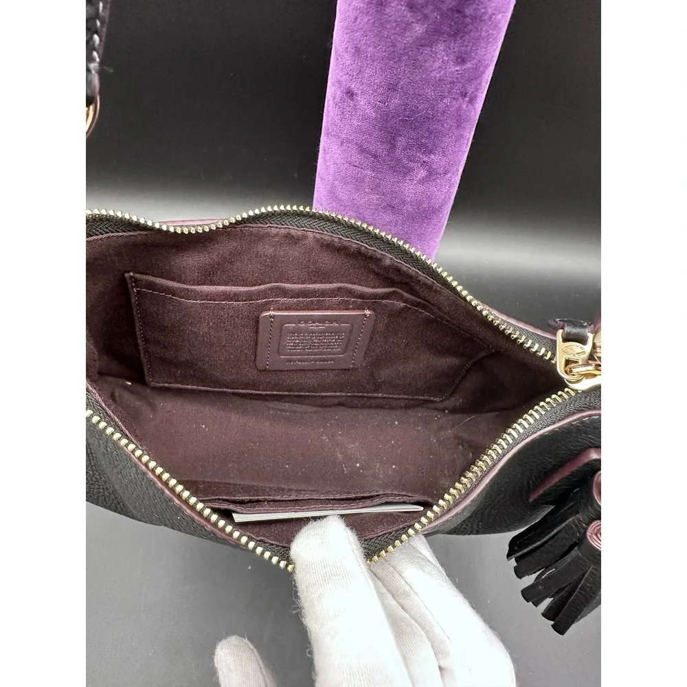 Coach Teri Shoulder Bag with Debossed‎ Coach Heritage Patch + Tassel
